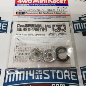 15161 17mm Aluminium Ball-Race Rollers (3-spoke Type)