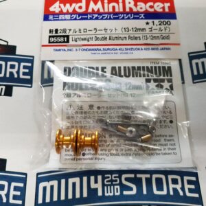 95581 Lighweight Double Aluminium Rollers (13-12mm/Gold)