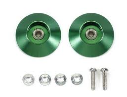 95609 HG 19mm Tapered Aluminium Ball-Race Rollers (Ringless/Green)