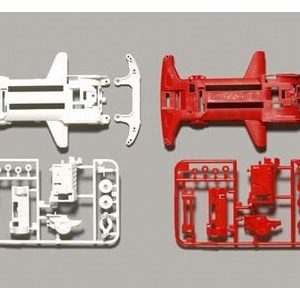 94828 Super TZ-X Reinforced Chassis Set (White/Red)