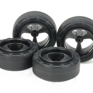 95635 SuperHard Small Dia. Narrow Tires 24mm & reinforced 3-spoke wheels