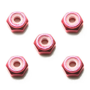 95426 Aluminium lock nut 2mm Pink