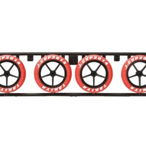 95045 Hard Large Dia. Arched Tire Set (Red) J-CUP 2014