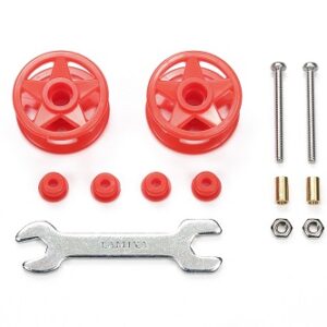 95697 Low Friction Plastic Double Rollers (red/19mm)(mini 4wd station)